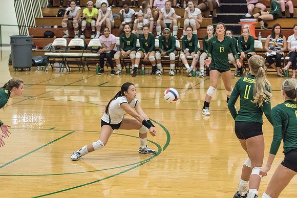 2015 WVHS Girls Volleyball - Glenbard North Match -12