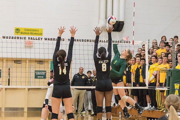 WVHS Varsity Girls Volleyball - Regionals vs Metea Valley-45