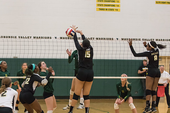 WVHS Varsity Girls Volleyball - Regionals vs Metea Valley-18
