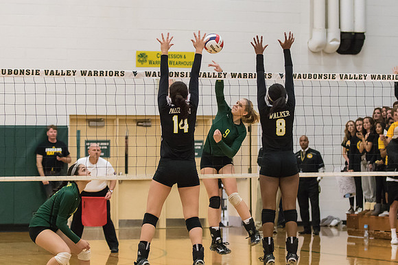 WVHS Varsity Girls Volleyball - Regionals vs Metea Valley-27