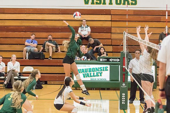 2015 WVHS Girls Volleyball - Glenbard North Match -4