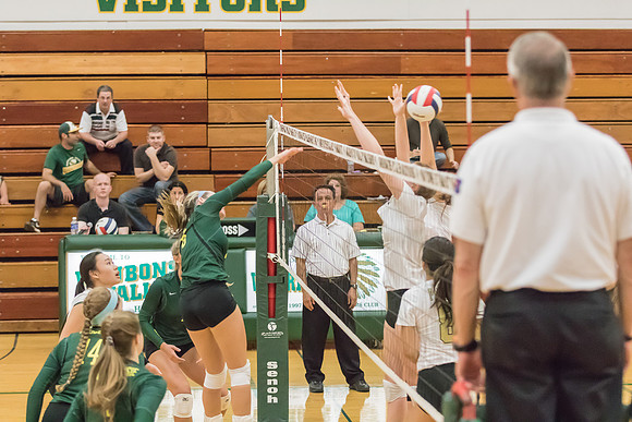 2015 WVHS Girls Volleyball - Glenbard North Match -8