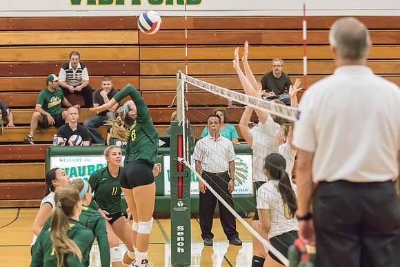 2015 WVHS Girls Volleyball - Glenbard North Match -7