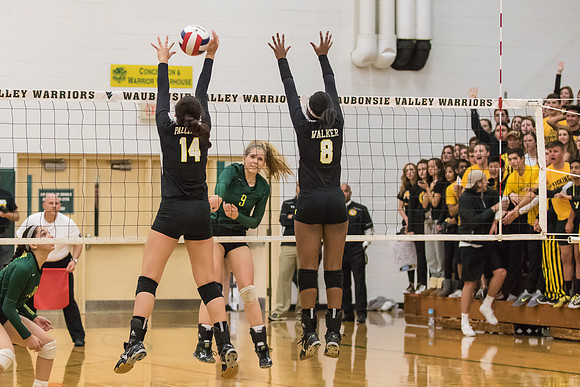 WVHS Varsity Girls Volleyball - Regionals vs Metea Valley-28