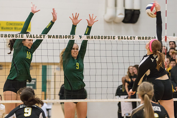 WVHS Varsity Girls Volleyball - Regionals vs Metea Valley-29