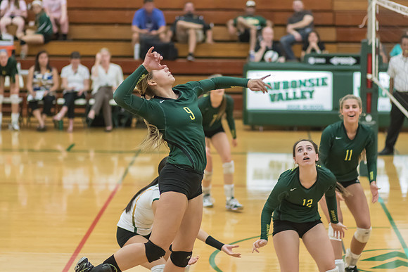 2015 WVHS Girls Volleyball - Glenbard North Match -19