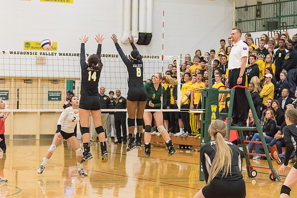 WVHS Varsity Girls Volleyball - Regionals vs Metea Valley-47