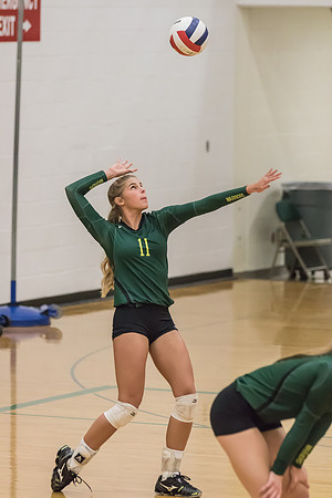2015 WVHS Girls Volleyball - Glenbard North Match -16
