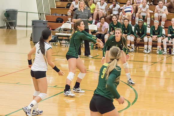 2015 WVHS Girls Volleyball - Glenbard North Match -2