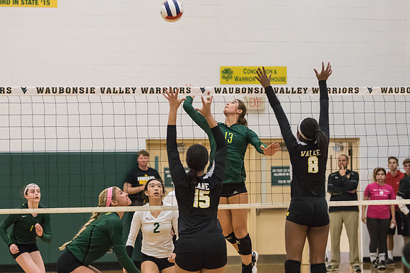 WVHS Varsity Girls Volleyball - Regionals vs Metea Valley-15
