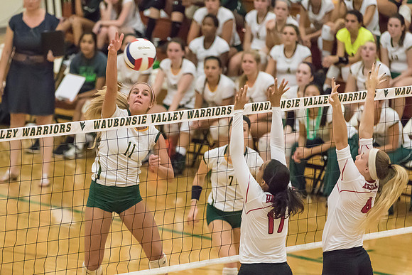 2015 Girls Volleyball vs Hinsdale Central-11